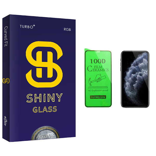 محافظ صفحه نمایش سرامیکی آتوچبو مدل Shiny Glass مناسب برای گوشی موبایل اپل iPhone 11 Pro Max