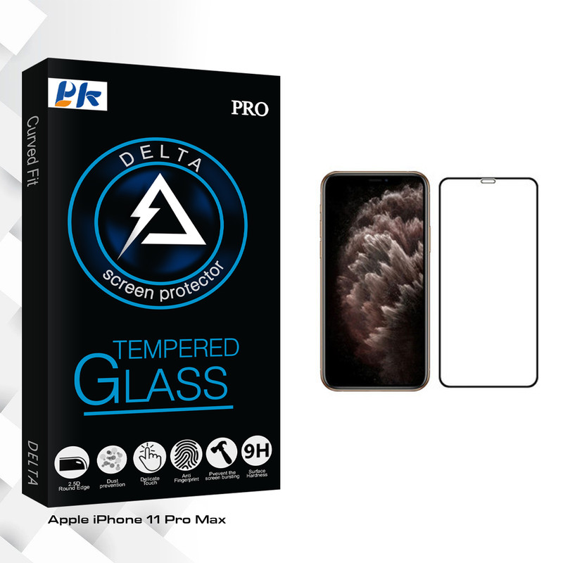 محافظ صفحه نمایش پی کی مدل Delta Glass مناسب برای گوشی موبایل اپل iPhone 11 Pro Max