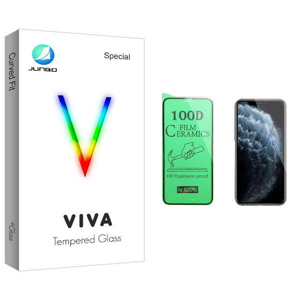 محافظ صفحه نمایش سرامیکی جانبو مدل Viva Glass مناسب برای گوشی موبایل اپل iPhone 11 Pro