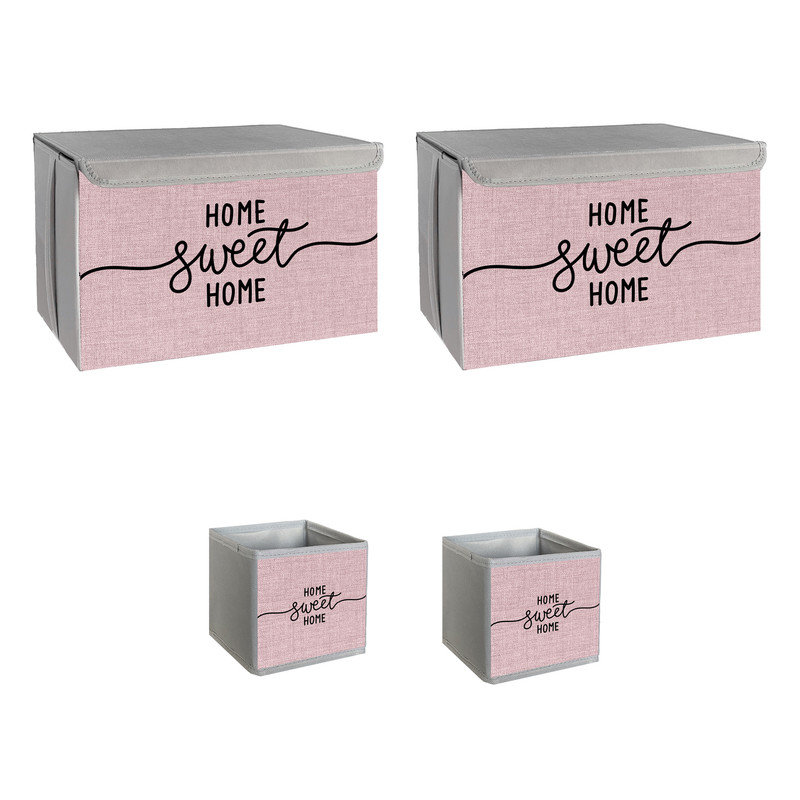 نظم دهنده طرح لینن HOME SWEET HOME کد ECO2 مجموعه 4 عددی
