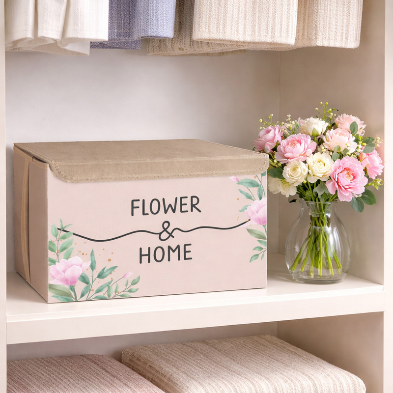 باکس لباس طرح پاستلی FLOWER & HOME کد S3