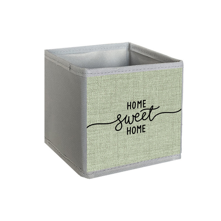 نظم دهنده مدل لوازم آرایشی طرح لینن HOME SWEET HOME کد MU1 بسته 4 عددی