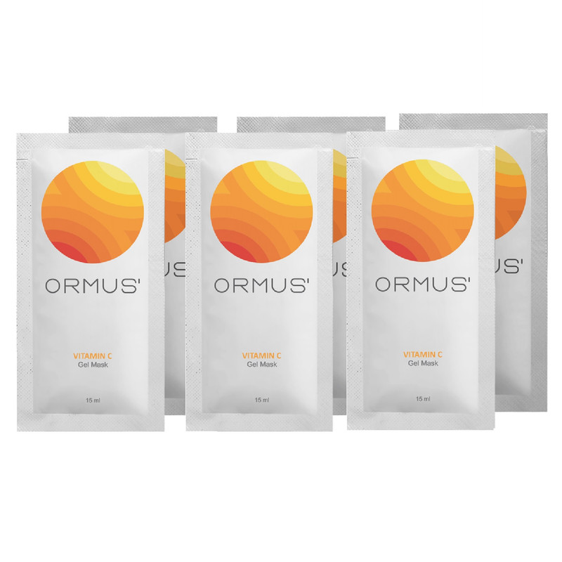 ژل ماسک صورت اورموس مدل ویتامین C حجم 15 میلی لیتر بسته 6 عددی