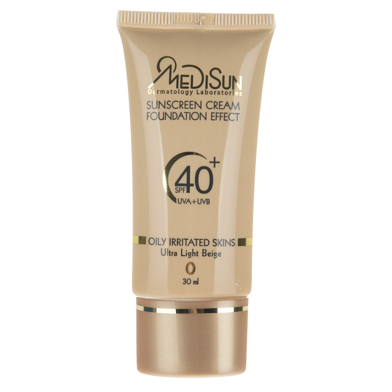 کرم ضد آفتاب رنگی مدیسان مدل Ultra Light Beige SPF 40 مناسب پوست های چرب حجم 30 میلی لیتر