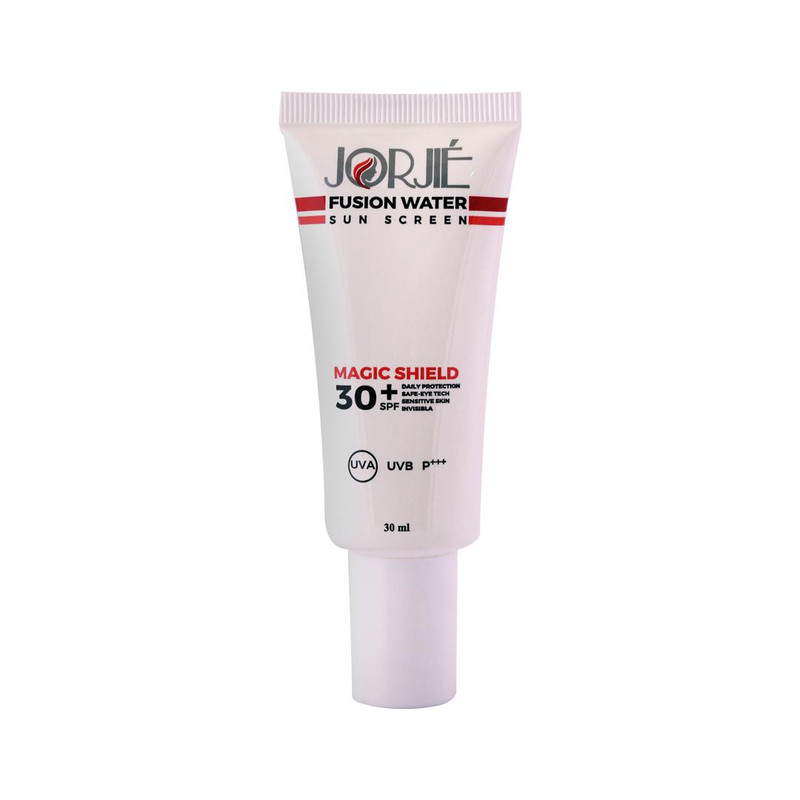 فلوئید ضد آفتاب بدون رنگ ژرژیه SPF30+ محافظ UVA ،UVB و PA+++، ضد جوش، ضد چروک و ضد پیری، مناسب انواع پوست‌ حجم 30 میلی‌لیتر