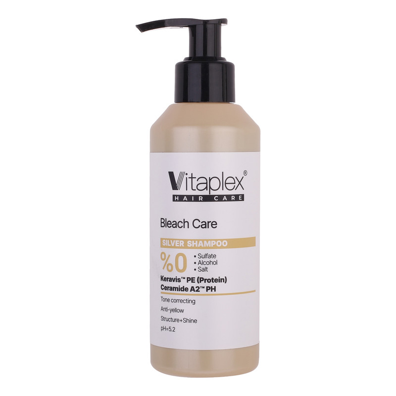 شامپو تثبیت کننده رنگ مو ویتاپلکس مدل Bleach Care 01 مناسب موهای رنگ شده حجم 200 میلی لیتر