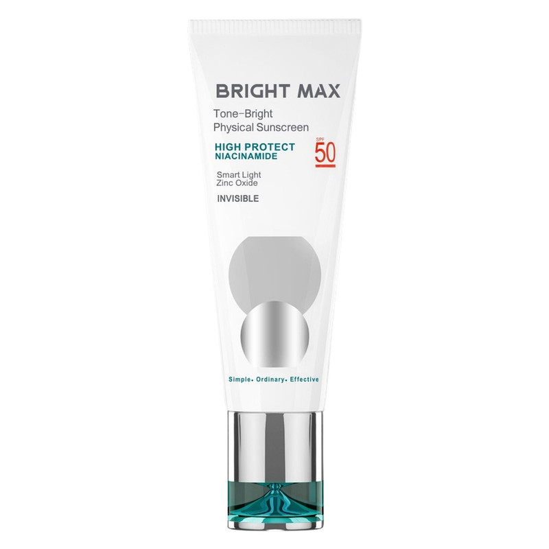 کرم ضد آفتاب بدون رنگ برایت مکس SPF 50 مدل PHY مناسب انواع پوست حجم 40 میلیلیتر