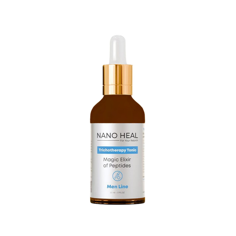 سرم تقویت کننده و ضد ریزش آقایان نانوهیل مدل Magic Elixir of Peptides مناسب برای انواع مو حجم 50 میلی لیتر