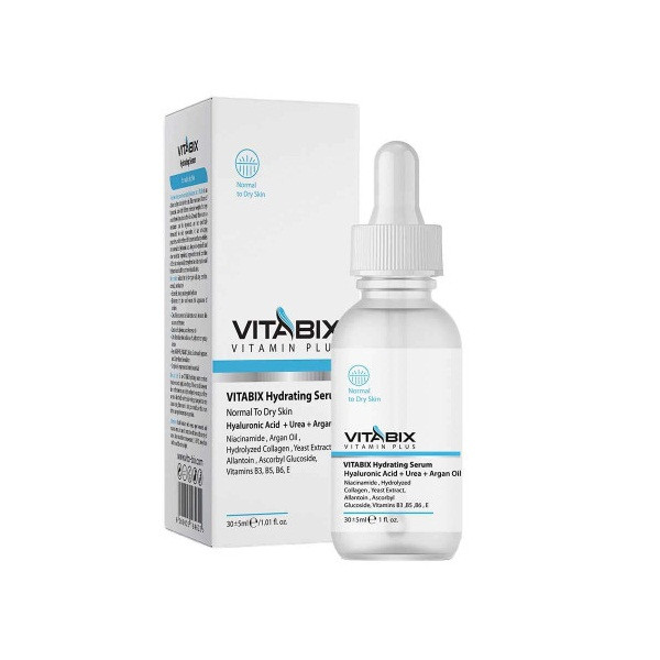 سرم آبرسان پوست ویتابیکس مدل vitamin plus مناسب برای انواع پوست حجم 30 میلیلیتر