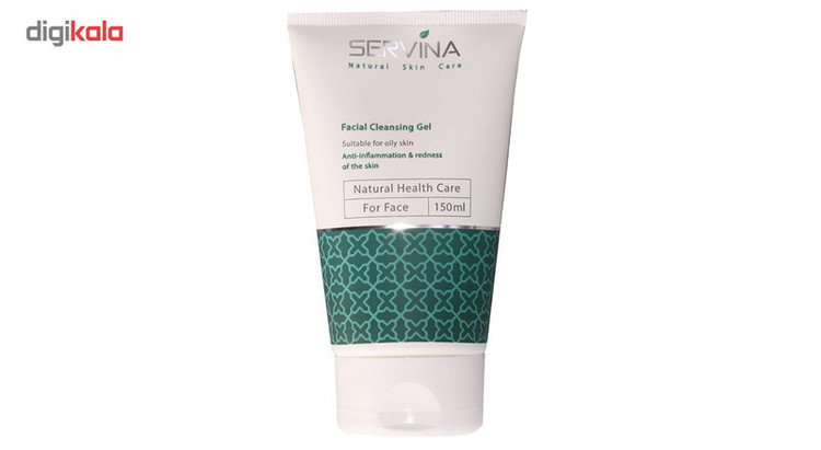 ژل شستوشوی صورت سروینا مخصوص پوستهای چرب و مختلط مدل Oily Skin حجم 150میلیلیتر