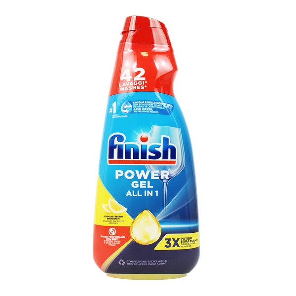 ژل ماشین ظرفشویی فینیش مدل  3X limon وزن 940 گرم