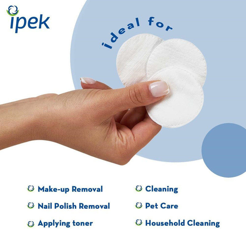 پد آرایشی ایپک مدل cotton makyaj بسته 120 عددی مجموعه 2 عددی