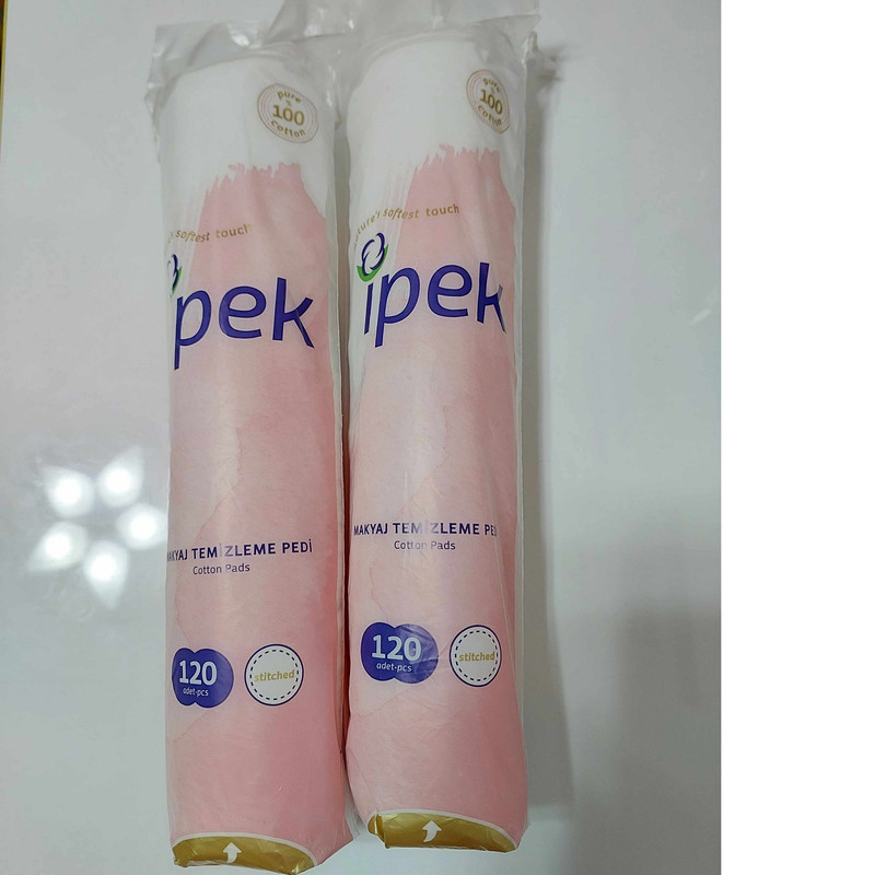 پد آرایشی ایپک مدل cotton makyaj بسته 120 عددی مجموعه 2 عددی
