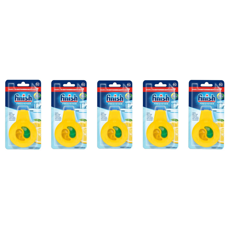 بوگیر ماشین ظرفشویی فینیش مدل freshener leamon مجموعه 5 عددی