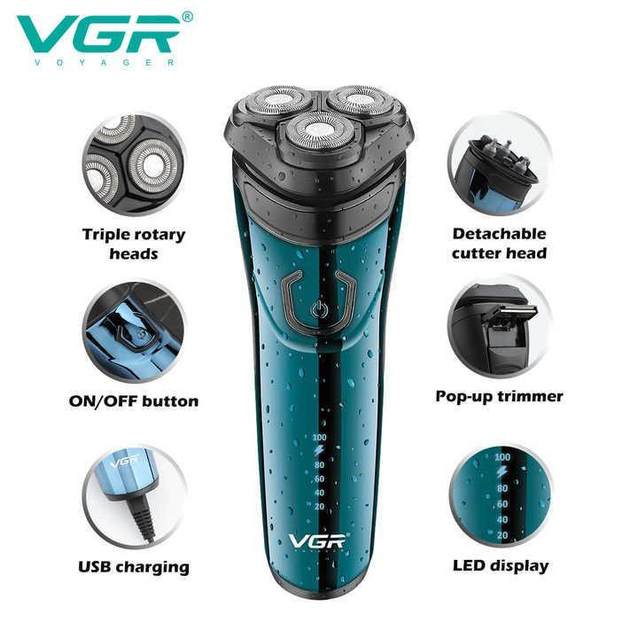 ماشین اصلاح موی صورت وی جی ار مدل V-322