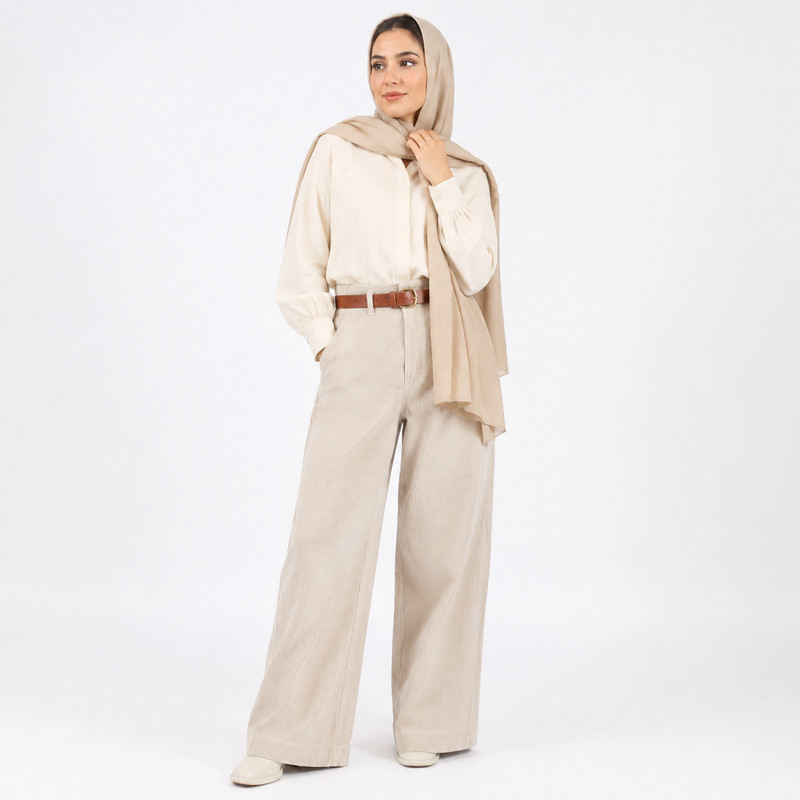 شلوار واید لگ زنانه مدل 17693