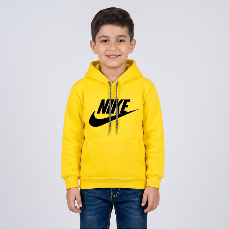 هودی پسرانه مدل F19 رنگ زرد