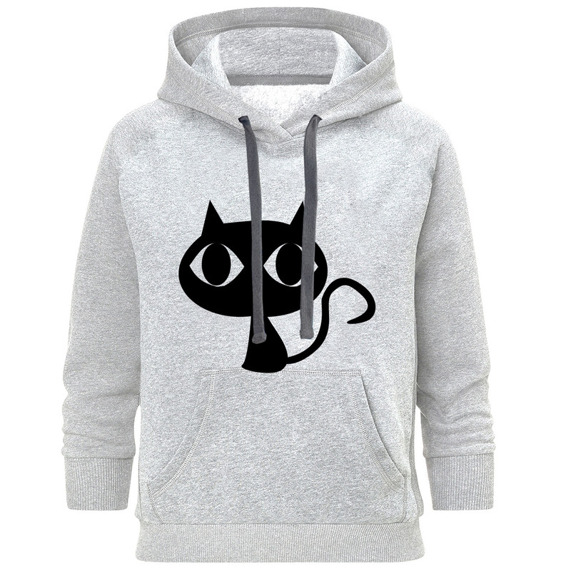 هودی زنانه طرح Black Cat کد C229