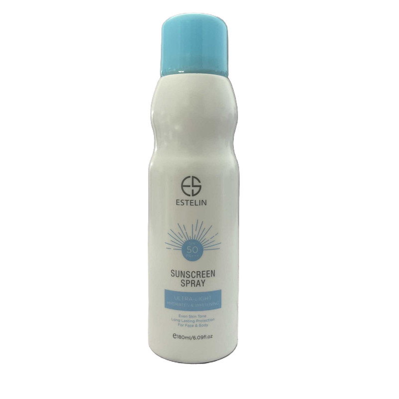 اسپری ضد آفتاب بی رنگ استیلن SPF50 مدل ULTRA محافظ UVA UVB مناسب برای انواع پوست حجم 180 میلیلیتر