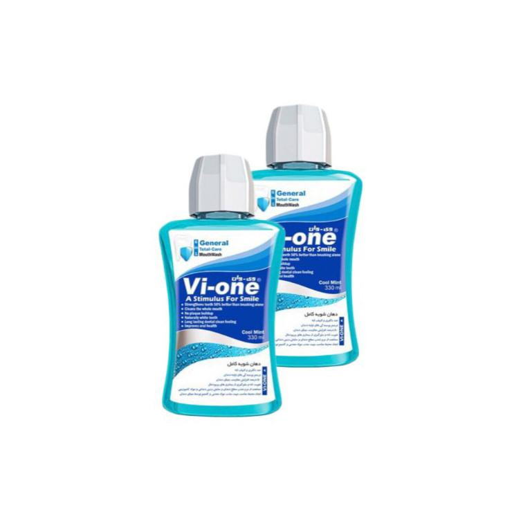 دهان شویه وی وان مدل General Cool Mint حجم 330 میلی لیتر مجموعه 2 عددی