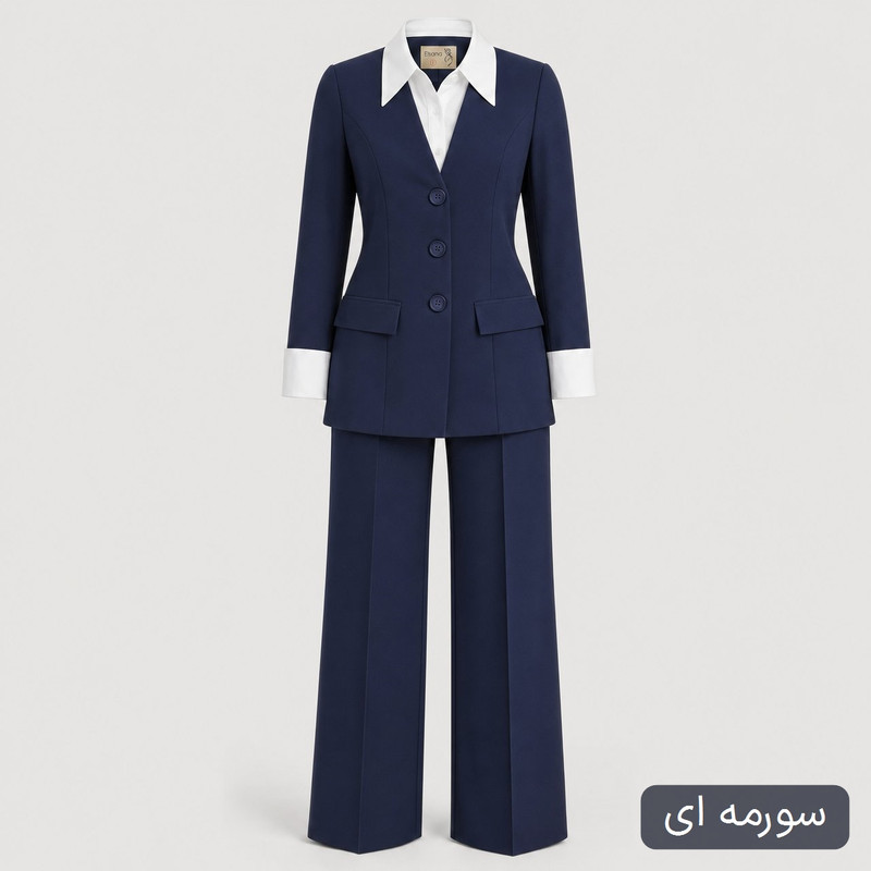 کت و شلوار زنانه مدل نگارشید کد 2605