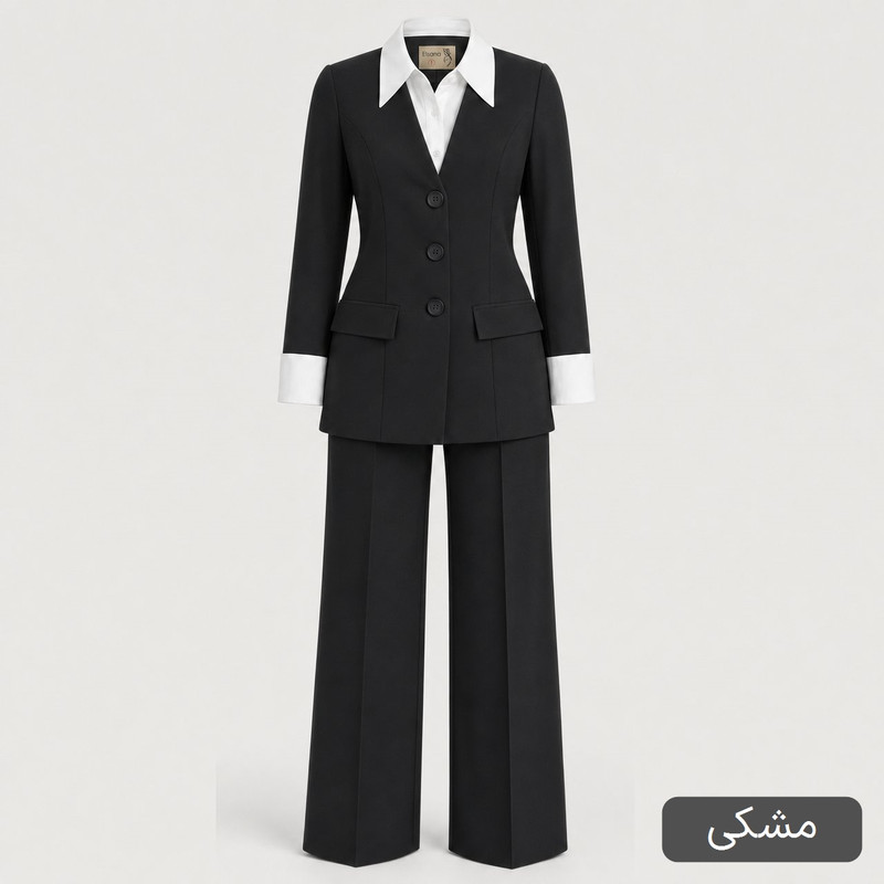 کت و شلوار زنانه مدل نگارشید کد 2605