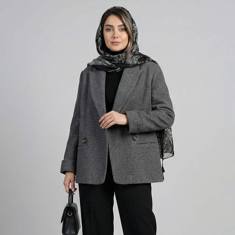 پالتو زنانه مدل برشید کد 2381