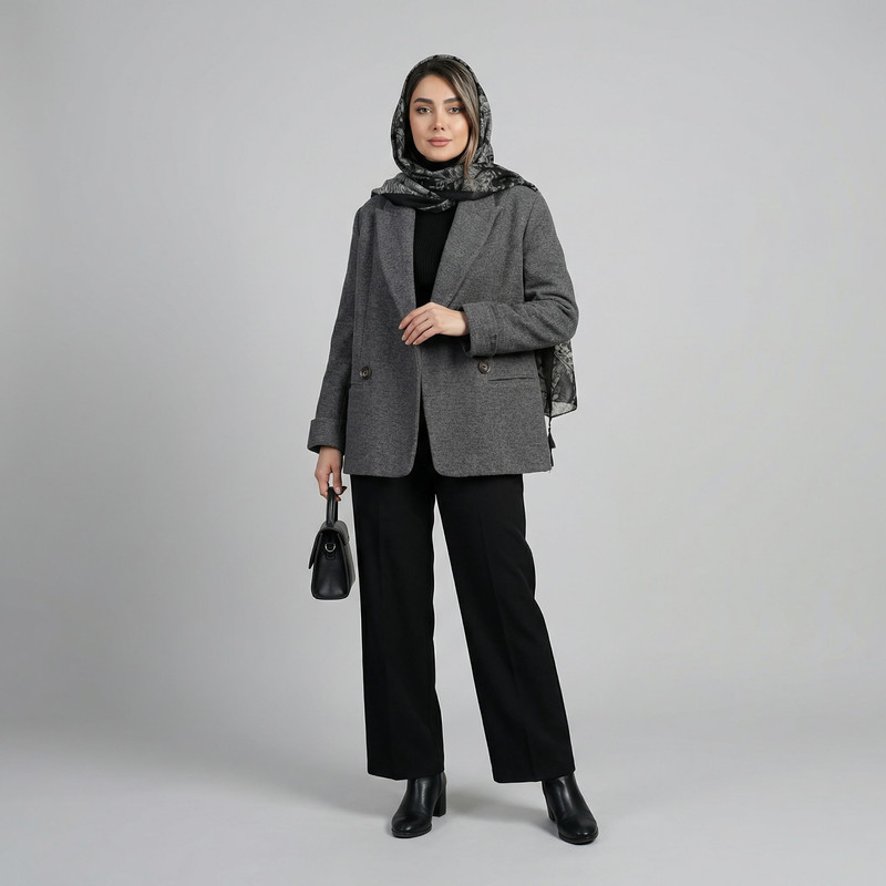 پالتو زنانه مدل برشید کد 2381