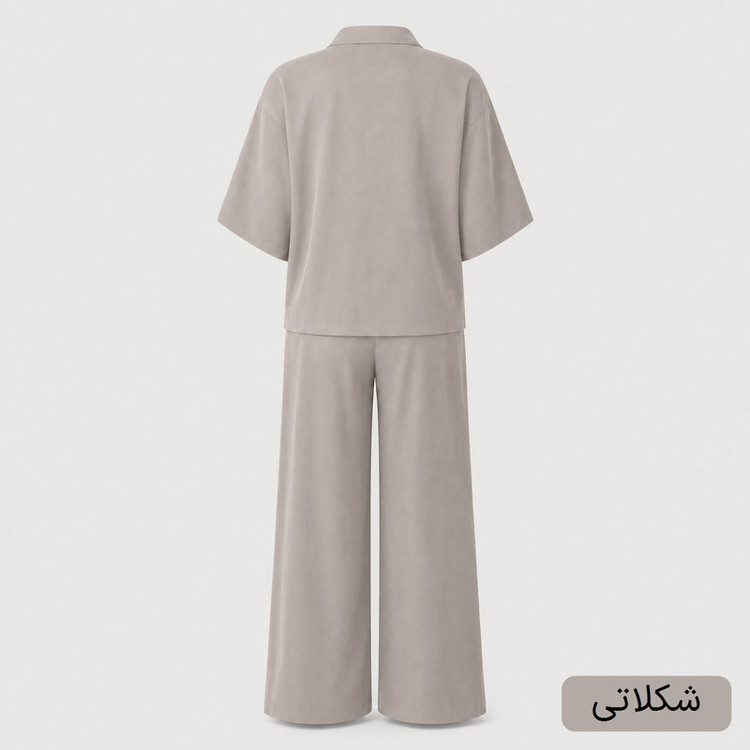 ست شومیز و شلوار زنانه مدل آوانه کد 2698
