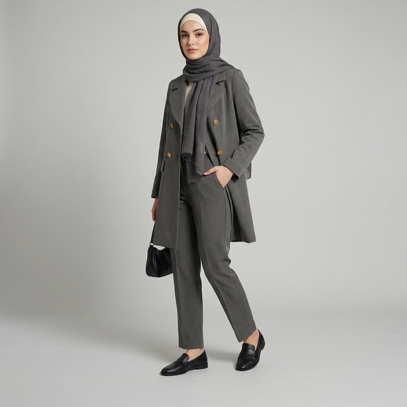 مانتو و شلوار زنانه مدل رویسا کد 108902