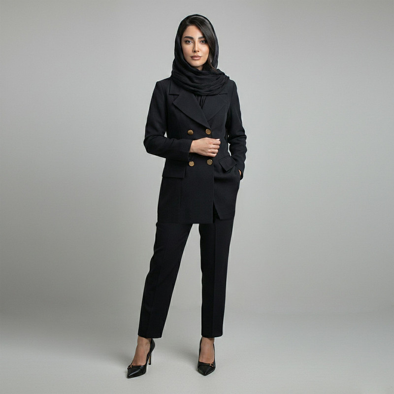 مانتو و شلوار زنانه مدل رویسا کد 108902