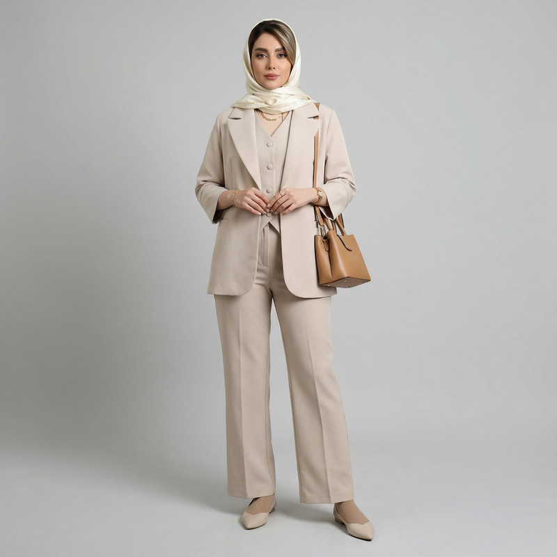 ست 3 تکه لباس رسمی زنانه مدل نازنین کد 202501