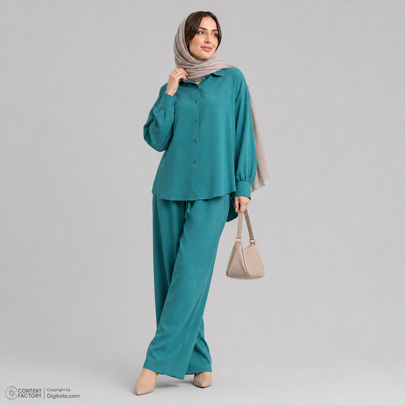 ست شومیز و شلوار زنانه مدل دنیرا کد 2580