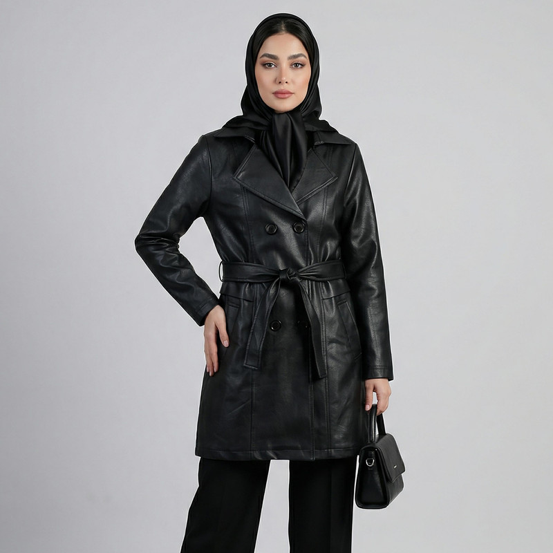 کت چرم زنانه مدل سالیز کد 234301