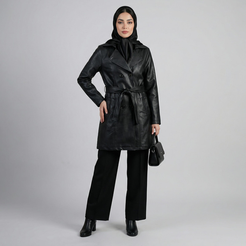 کت چرم زنانه مدل سالیز کد 234301