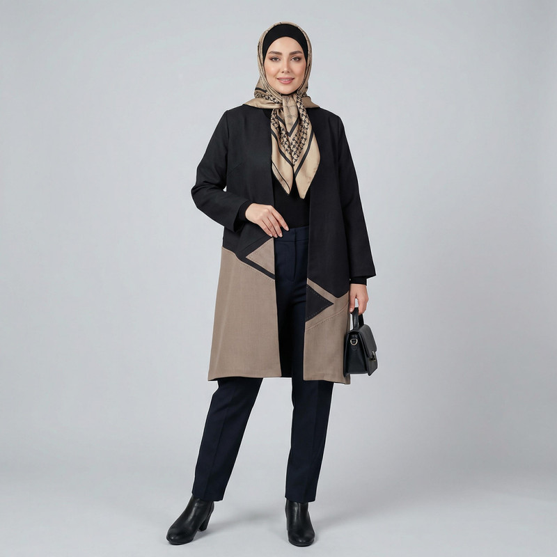 مانتو زنانه مدل آرنوشا کد 216502