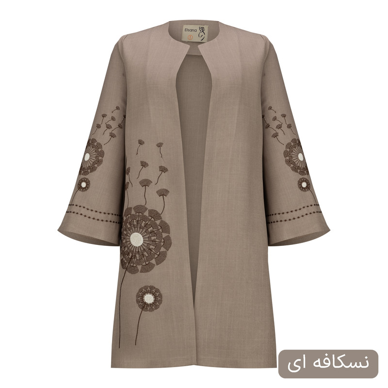 مانتو زیر زانو زنانه مدل پریسان کد 2503