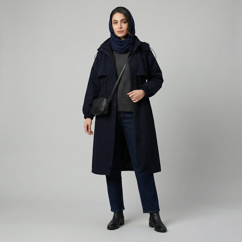 بارانی زنانه مدل شعله کد 233408