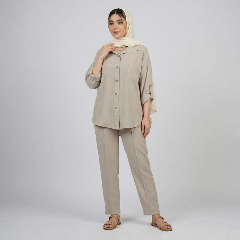 مانتو و شلوار زنانه مدل وندا کد 186079