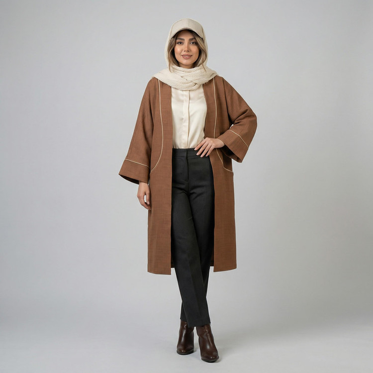 مانتو زنانه مدل بردین کد 208951