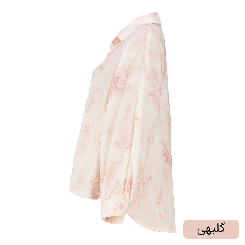 شومیز آستین بلند یقه برگردان زنانه مدل کامیشا کد 2572