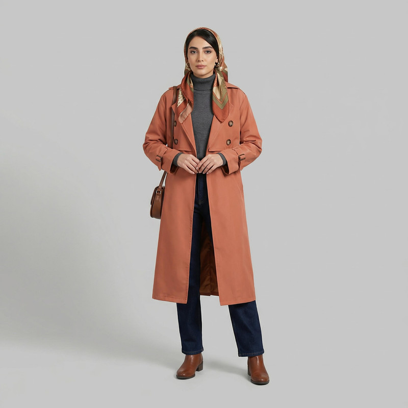 بارانی زنانه مدل نازدانه کد 233517