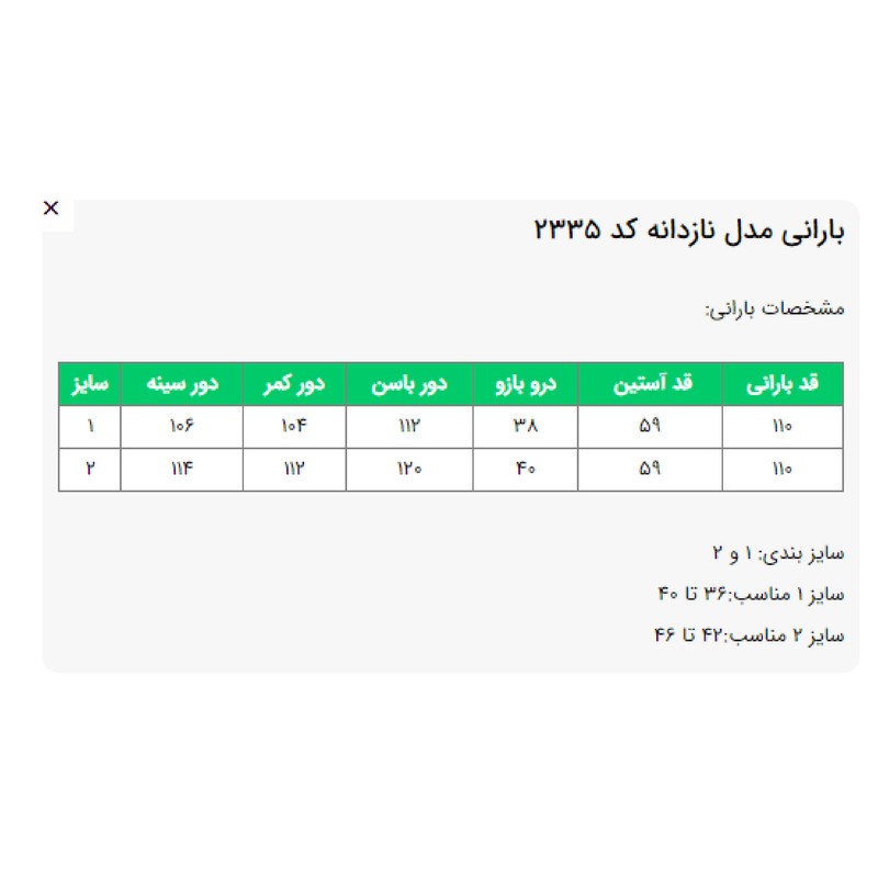 بارانی زنانه مدل نازدانه کد 233517