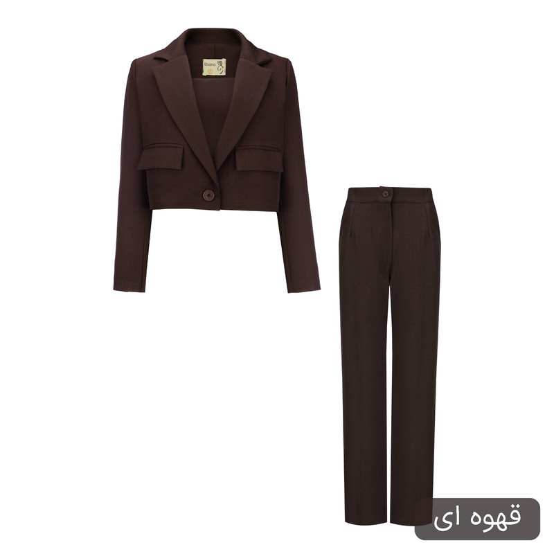 ست 3 تکه لباس رسمی زنانه مدل گندمک کد 2457