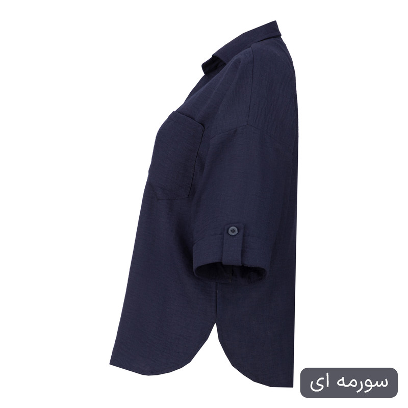 شومیز آستین بلند یقه برگردان زنانه مدل ماهوین کد 2566