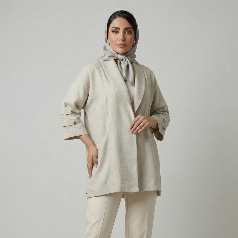 مانتو زیر باسن زنانه  مدل اسماء کد 222079