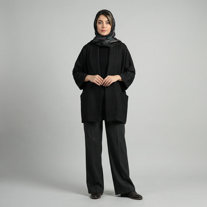 مانتو زیر باسن زنانه مدل اسماء کد 222079