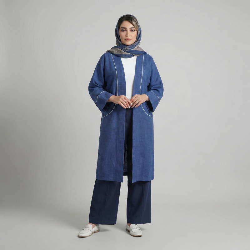 مانتو زنانه مدل بردین کد 208905