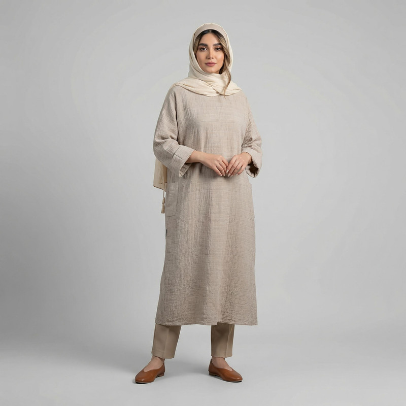 مانتو زنانه مدل ایرای کد 218404
