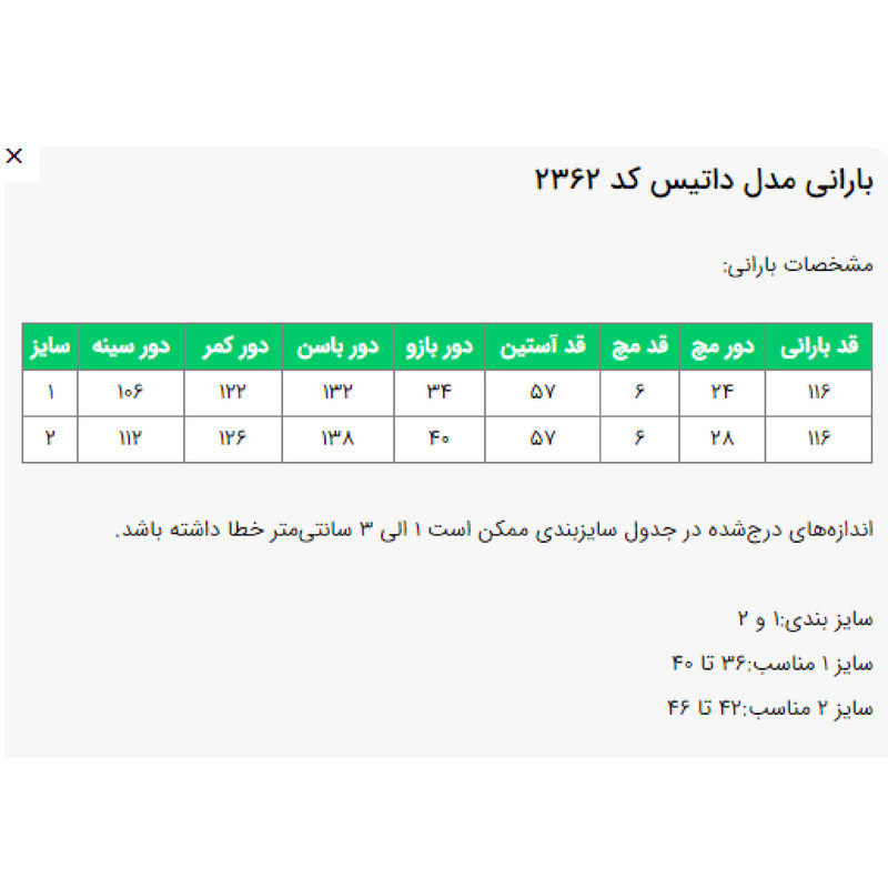 بارانی زنانه مدل داتیس کد 236279